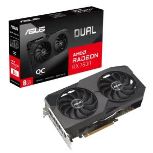 کارت گرافیک ایسوس مدل Dual Radeon RX 7600 OC Edition 8GB