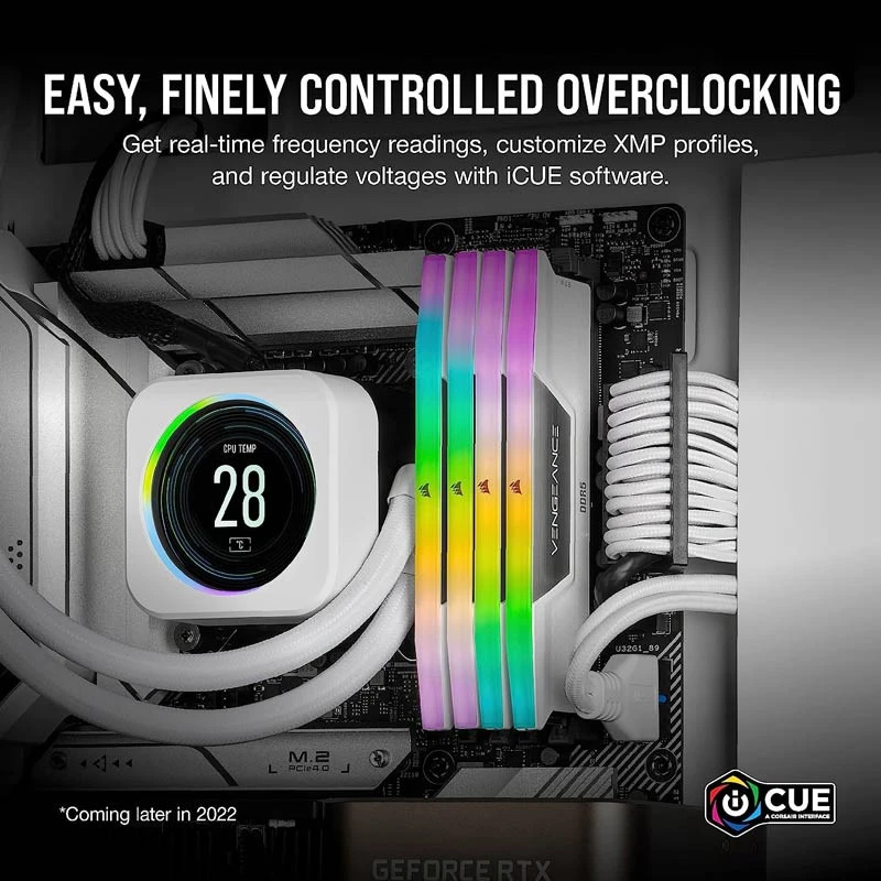 رم DDR5 کورسیر مدل VENGEANCE RGB فرکانس 5600 مگاهرتز CL40 ظرفیت 32 گیگابایت