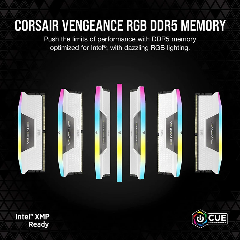 رم DDR5 کورسیر مدل VENGEANCE RGB فرکانس 5600 مگاهرتز CL40 ظرفیت 32 گیگابایت