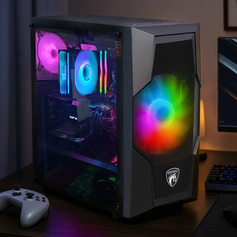 کیس گیمینگ گرین مدل GRIFFIN G1