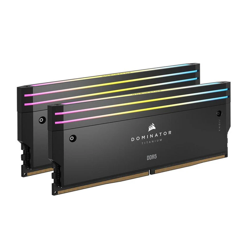 رم DDR5 کورسیر مدل DOMINATOR TITANIUM BLACK فرکانس 6800 مگاهرتز CL40 ظرفیت 96گیگابایت (48GBx2)