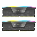 رم DDR5 کورسیر مدل VENGANCE RGB BLACK فرکانس 6600 مگاهرتز CL32 ظرفیت 64 گیگابایت (32GBx2)